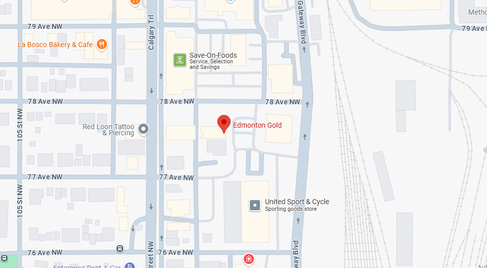 Edmonton Gold map